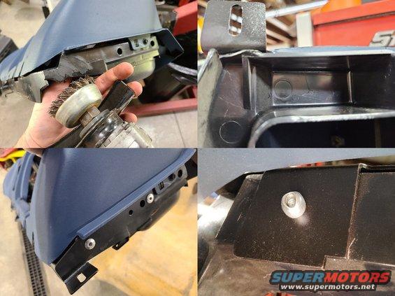 95budashtab.jpg This '95 F150 XLT dash was made before the revision, so I installed a steel tab that I made on it. I eyeballed the position of the hole in the front tab and got close enough for the rivet head to hide the slot. But it's holding tightly.

[url=https://www.supermotors.net/registry/media/503997][img]https://www.supermotors.net/getfile/503997/thumbnail/tsb941513pics.jpg[/img][/url]

I now make & sell these kits. See:

[url=https://www.supermotors.net/registry/media/1167727][img]https://www.supermotors.net/getfile/1167727/thumbnail/dashrtabkit.jpg[/img][/url]