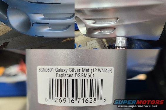 After pressure washing, the front bumper was touched up with [url=https://www.amazon.com/dp/B00407V6YI]DupliColor BGM0501[/url].
IF THE IMAGE IS TOO SMALL, click it.

Spray paint $15