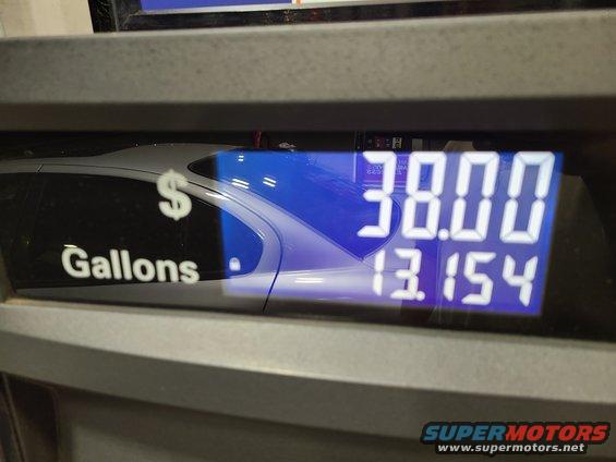 20211217_181625.jpg Shortly after noticing the low-fuel light & chime, the tank was filled, so it appears to be a ~15gal tank.