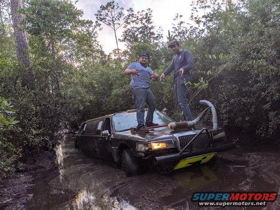 mud boggin the limo