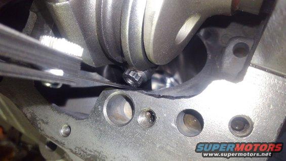 checking clearance of the rod bolt heads