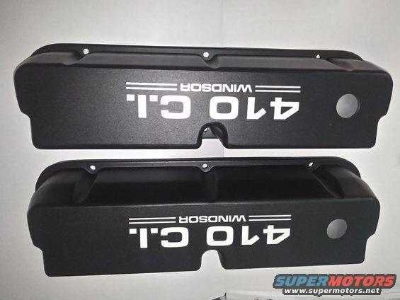 had these custom valve covers made by AnsenValveCovers. i needed new valve covers any way that were taller. just wanted alittle more personalization and something less flashy than my old worn Bronco covers