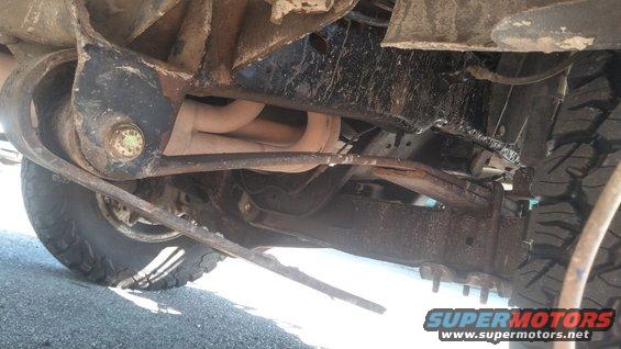 kimg0081.jpg After a offroading trip, i found that i managed to break the front passenger leaf spring and bend the other. It would figure these broke a few months after replacing the bushings with poly. But at least that meant it would be easy to disassemble.

This factory suspension is a very poor design. It only had about 2 inches of up travel before it  hits the bump stop. The leaf spring will naturally resist twisting but while used in TTB axle is forced to twist making it always binding. The beams on the F250 are shorter than F150/Bronco meaning it will try and twist more for the same amount of wheel travel.

I tried to call a few places and the price for springs locally was very high. Online the springs were cheaper but the shipping was very high. Doing 2 inch lift springs was stupid expensive, it would have been cheaper doing a 6 inch lift than a 2 inch.

I finally decided that i would order my leaf springs from General Spring KC as recommended by many people. Because shipping was high, I decided to order 3 pairs of leaf springs and have them freight shipped. 

Because the truck only has 2 inches of up travel before hitting the bump stop and lifted leafs are very expensive, i decided to try F350 solid axle leaf springs. they are about 1.5 inches taller and the spring rate was similar to my stock leafs. 

My F250 is a light duty and used code 5 front leaf springs which are unavailable. The next leaf spring to use would have been significantly stiffer than stock. 