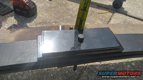 kimg0157.jpg removing the 3/8 in factory plate and adding two 1/2 leveling plates gives right at 2 inches of lift. I decided to add a third plate on the actual install to make it 2.5 inches of lift. 

i regret doing so because the front is now higher than the rear of the truck. opps. I will have to lift the rear some more