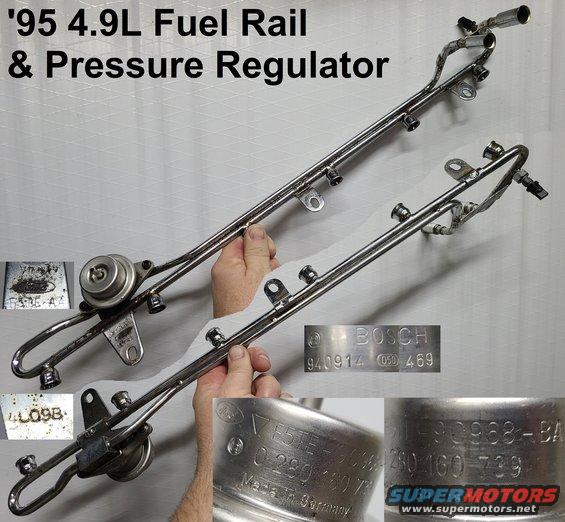 fuelrail49l95.jpg 4.9L Fuel Rail
IF THE IMAGE IS TOO SMALL, click it.

washed, polished with steel wool, and painted with DupliColor engine ceramic clearcoat