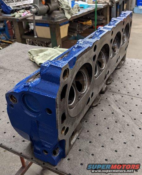 Heads cleaned and painted. Valves lapped and ready for assembly.
