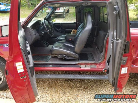The interior is in good condition & looks unusually clean.