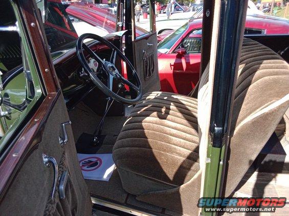 This was a beautiful Model A Sedan restored to original condition.  Very striking