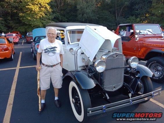 img_20220817_183250737.jpg THis is Tom's '31 Panel Truck.  The three of us were in a line, Tom, Bob (and his Jeep) and then me, all of whom won trophies!  Tom worked on this truck for 30 years, all together.  It was restored to original condition which had gorgeous Oak paneling inside.