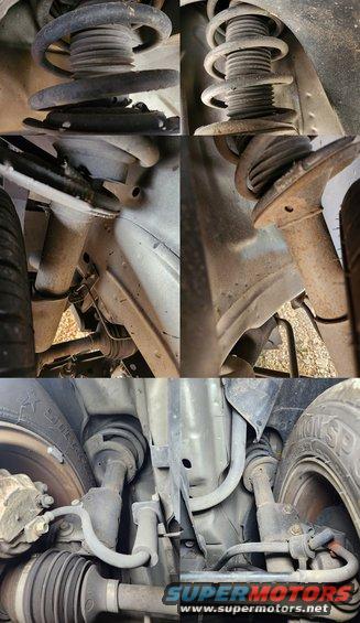 Somehow, the local mechanics thought that the struts were causing a THUNK in the rear end when turning.
IF THE IMAGE IS TOO SMALL, click it.

