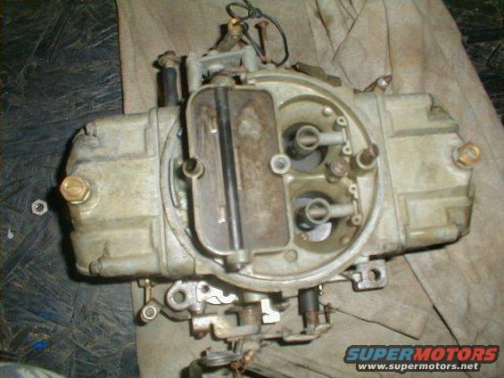 Holley carburetor with linkage and fuel lines