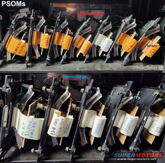 psoms23ca.jpg '92-96/7 PSOMs (as of April '23)
IF THE IMAGE IS TOO SMALL, click it.

Prices are based on miles & condition. I have cleaned some of these, but all are tested working.

Read this page for programming & diagnosis:
[url=https://www.supermotors.net/registry/media/76023][img]https://www.supermotors.net/getfile/76023/thumbnail/cluster-front.jpg[/img][/url]