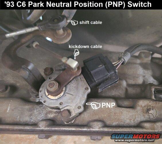 pnp93c6.jpg '93 F250 C6 Park Neutral Position (PNP) Switch
IF THE IMAGE IS TOO SMALL, click it.