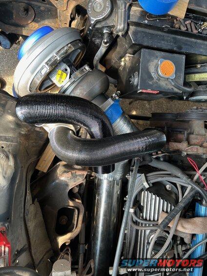 Figuring out the turbo positioning. 
