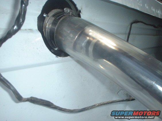 tank21.jpg Got this fuel hose from www.FuelSafe.com .. connected it to the filler with a hose clamp and to the tank with a hose clamp.