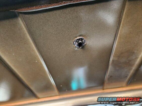 roofholes78.jpg None of them leaked, so after some wiring mods, the headliner can go back in.