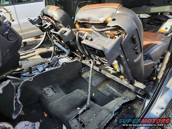 seats15a.jpg To get the JY seats' rear bolts out, it's necessary to drive their horizontal motors fully forward, and their rear height motors up. The quickest way to do that was to unplug the motors' connectors and use a 12V cordless tool battery.