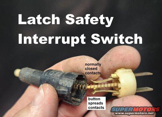interptsw.jpg Safety Interlock Switch
IF THE IMAGE IS TOO SMALL, click it.

Contrary to popular belief, this switch virtually NEVER fails, and a glance inside shows why: it's too simple.

See also:
[url=https://www.supermotors.net/registry/media/692844][img]https://www.supermotors.net/getfile/692844/thumbnail/tgmotorwiring.jpg[/img][/url] . [url=https://www.supermotors.net/registry/media/1174807][img]https://www.supermotors.net/getfile/1174807/thumbnail/terminals-tinned.jpg[/img][/url] . [url=https://www.supermotors.net/registry/media/1174806][img]https://www.supermotors.net/getfile/1174806/thumbnail/switchtesting.jpg[/img][/url] . [url=https://www.supermotors.net/registry/media/1174802][img]https://www.supermotors.net/getfile/1174802/thumbnail/switch89c274.jpg[/img][/url] . [url=https://www.supermotors.net/registry/media/1174788][img]https://www.supermotors.net/getfile/1174788/thumbnail/latchswcont.jpg[/img][/url] . [url=https://www.supermotors.net/registry/media/1174777][img]https://www.supermotors.net/getfile/1174777/thumbnail/defrost9296.jpg[/img][/url] . [url=https://www.supermotors.net/registry/media/1174772][img]https://www.supermotors.net/getfile/1174772/thumbnail/connectorscmpr.jpg[/img][/url] . [url=https://www.supermotors.net/registry/media/1174771][img]https://www.supermotors.net/getfile/1174771/thumbnail/conn89b2b.jpg[/img][/url] . [url=https://www.supermotors.net/registry/media/1174769][img]https://www.supermotors.net/getfile/1174769/thumbnail/circuit93.jpg[/img][/url] . [url=https://www.supermotors.net/registry/media/1174770][img]https://www.supermotors.net/getfile/1174770/thumbnail/circuitmods.jpg[/img][/url] . [url=https://www.supermotors.net/registry/media/1174816][img]https://www.supermotors.net/getfile/1174816/thumbnail/wiringb.jpg[/img][/url] . [url=https://www.supermotors.net/registry/media/1174815][img]https://www.supermotors.net/getfile/1174815/thumbnail/wiring.jpg[/img][/url]
