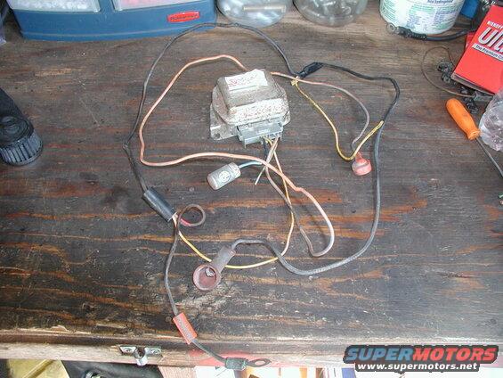 What is left of the original harness.