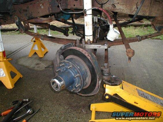 8 lug knuckles and brakes on my 5 lug axle.