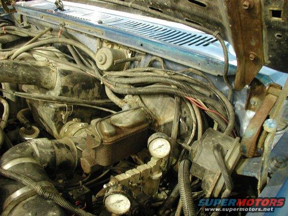 First I had to remove the cruise control reservoir, and my OBA oil separator to make some room.