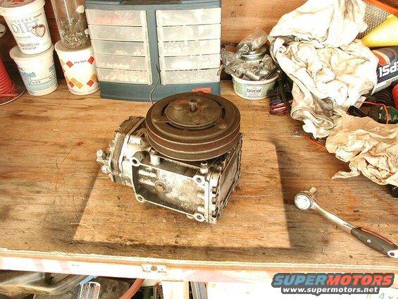 Remove the clutch center bolt (1/2" socket).