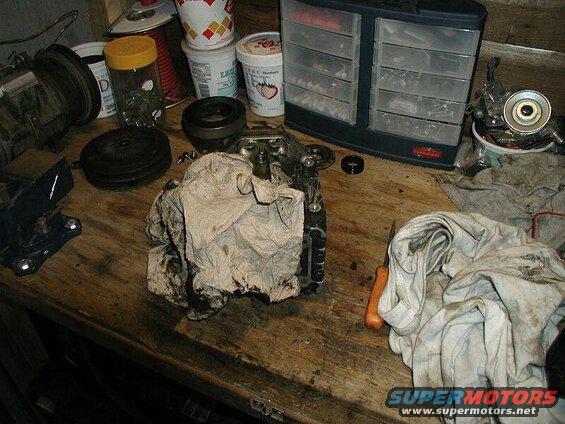 Put some paper towels or rags in to protect the bearing.