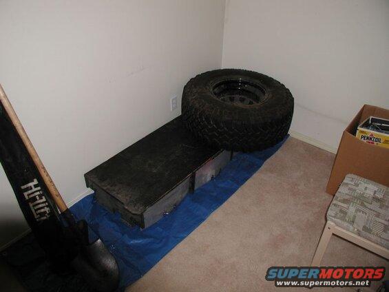 The spare room will become Bronco storage for the next while.