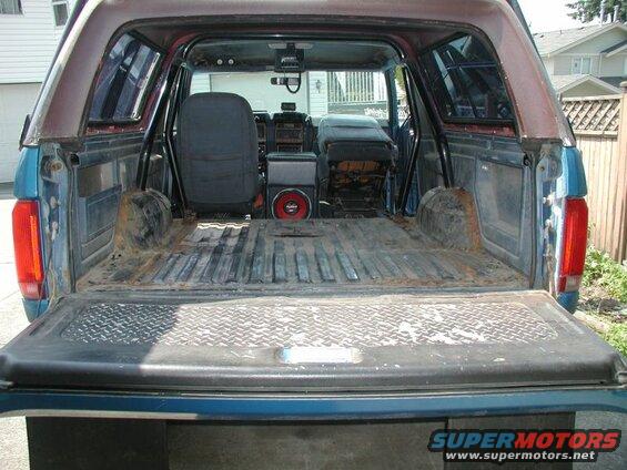 Vacuumed out all the leaves and branches and dirt and loose rust.