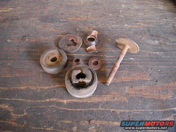 What was left of the left body mount hardware.