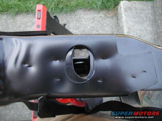 One of the body mount holes. Nice tollerances!