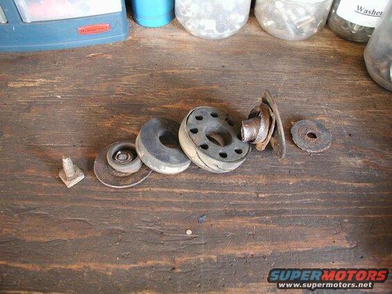 What is left of the left front cab mount.