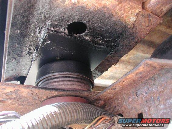 The left side ready to be tightened.