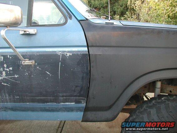 Off-shore fender meets OE door.