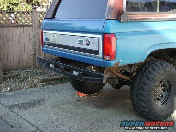 Got the rear bumper back on.