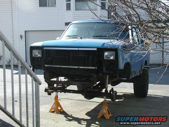 Blue waiting to be worked on.