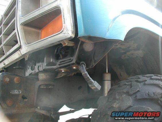 Inner fenders trimmed and re-attached to the rad support