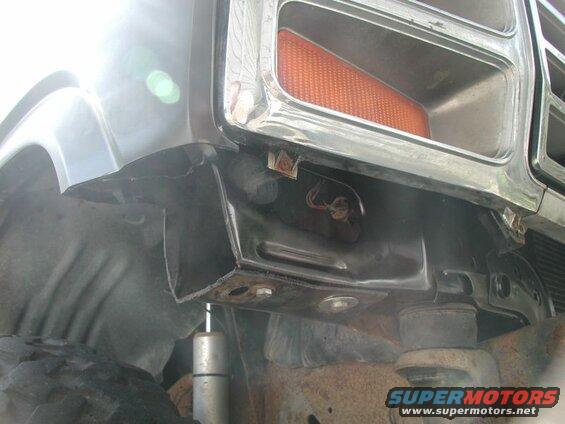 Inner fenders trimmed and re-attached to the rad support
