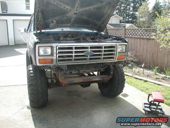 Grille and headlight surrounds installed.