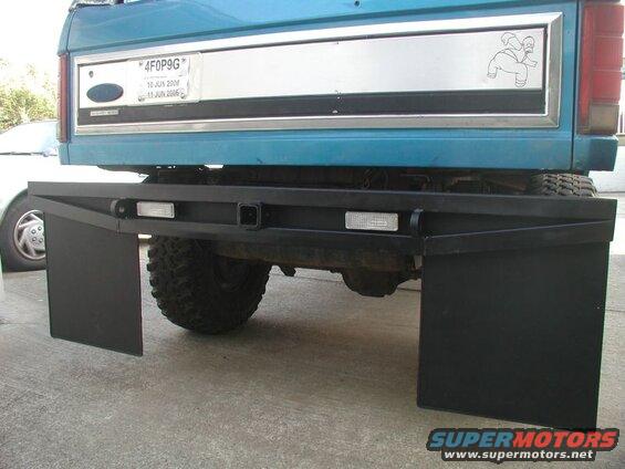 I decided that I liked the "look" of how the rubber filled in the bumper, so I put rubber stips all along the backside.