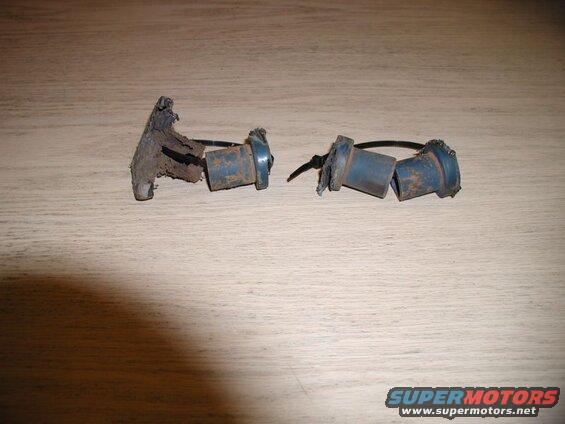I replaced the bushings in the front leaf springs (rear main eye's).