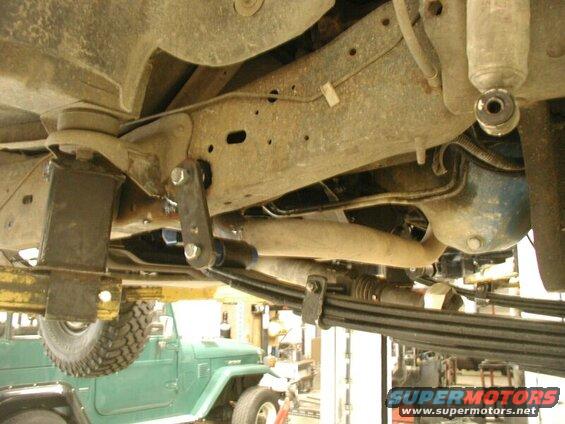 The new shackle mount tacked into place.
