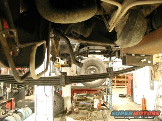The drop pitman arm will have to replaced with a stock one.