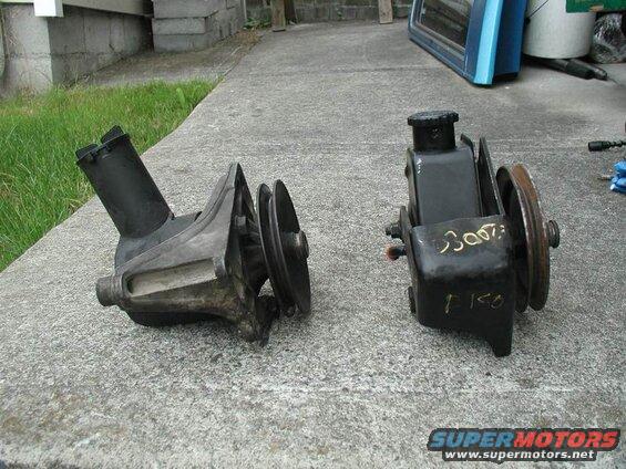 left - Ford pump right - Saginaw pump