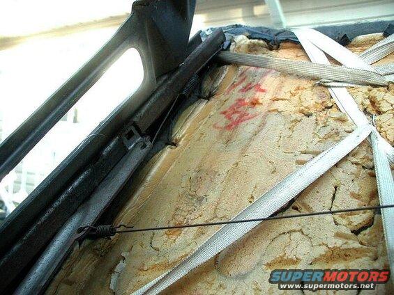 Close up of drivers seat - left side linkage.