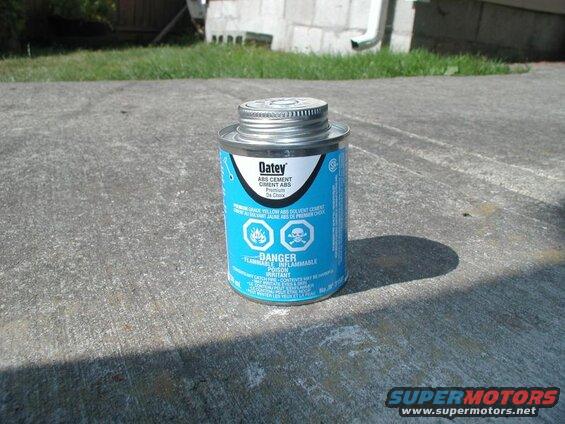 Some ABS cement to join it all together.