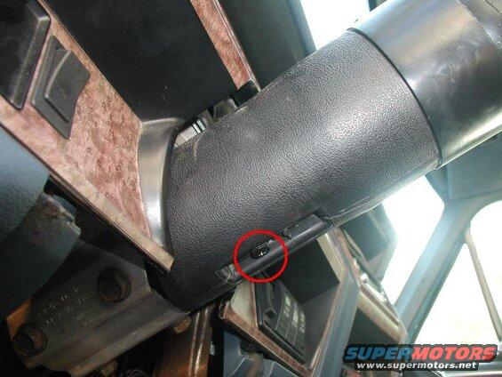 Remove the plastic housing at the bottom of the steering column.