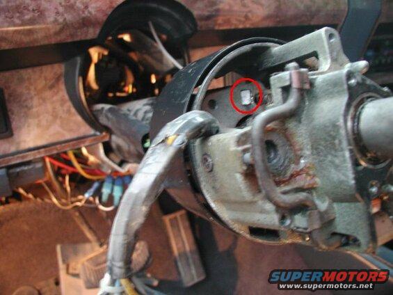 The actuator was broken flush with the housing.