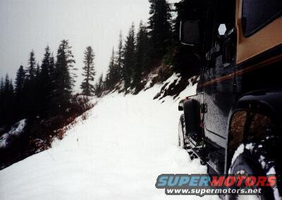 This was the end of the road. The snow was too deep to go further.