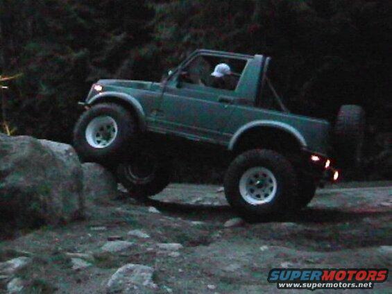 Rob had to settle for the small rock.